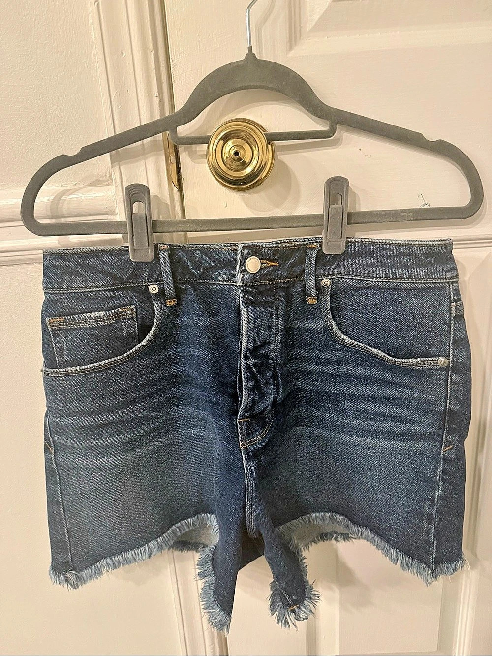 Good American Good '90s Denim Shorts Blue Size 12/31
